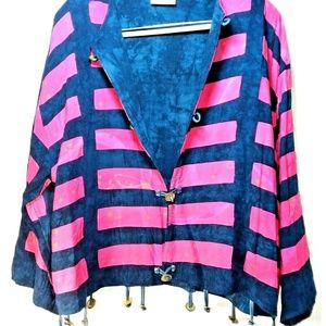 Native Wear Designs Batik Boho Pink n Blue  3XL